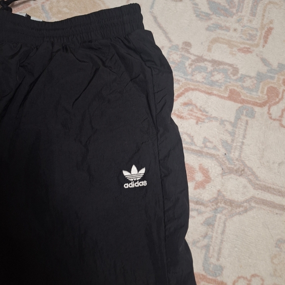 Rare Adidas Black and White Track Pants With Large Logo - Picture 3 of 9
